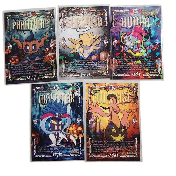 Pokemon Halloween Trick Or Treat Prisma Cards Lot of 5 NM 2024 - Picture 1 of 7